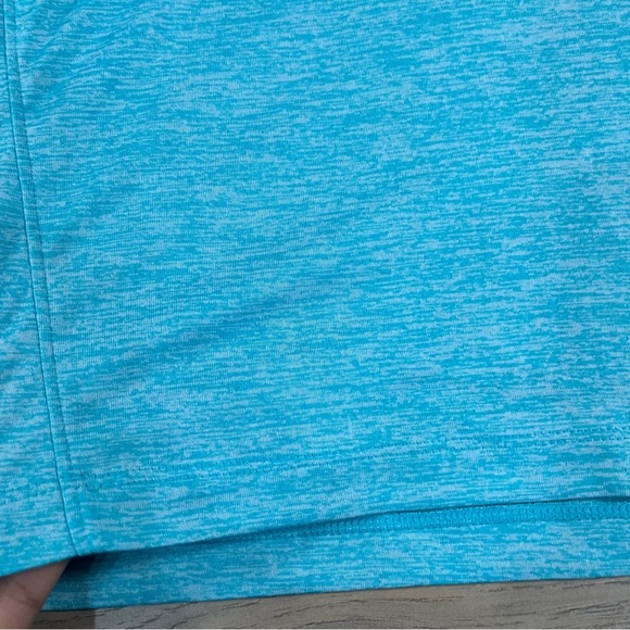 Under Armour Women's Tech Twist Half Zip Heathered Blue Long Sleeve Shirt - Picture 5 of 13